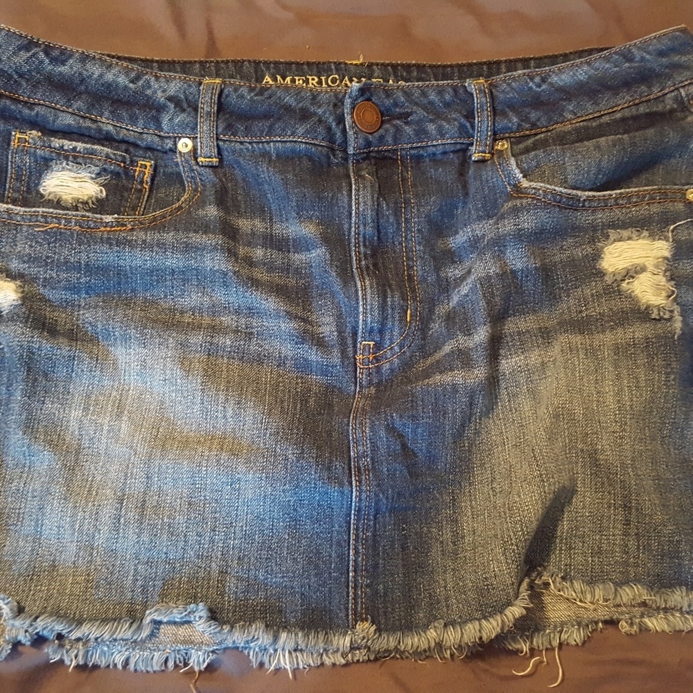 American eagle denim skirt